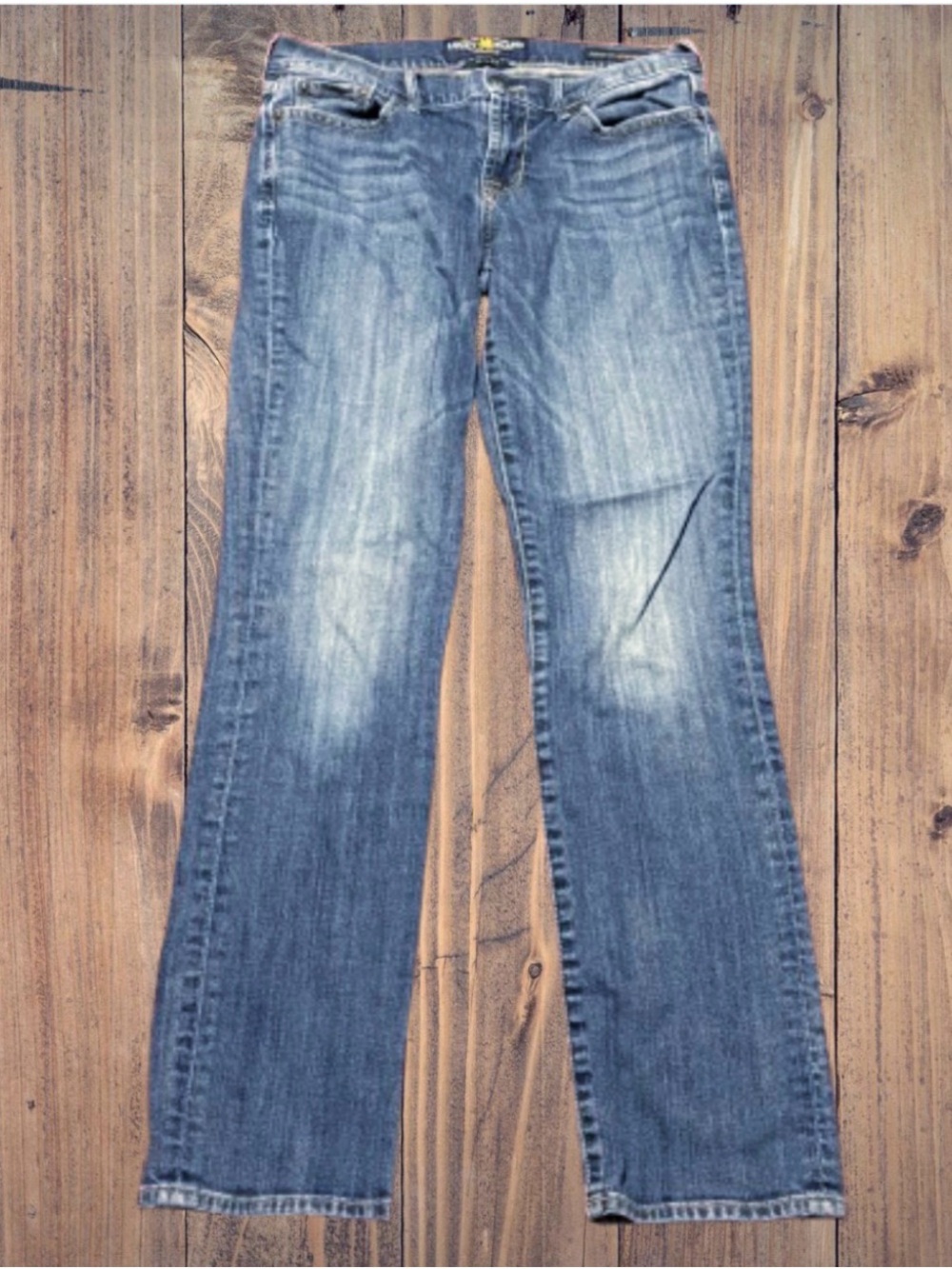 Lucky Brand Jeans Womens 4/27 Sweet'n Straight Blue Wash Measures 29x31